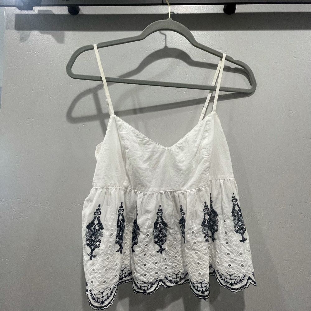 Small Vintage Abercrombie & Fitch White Tank Top